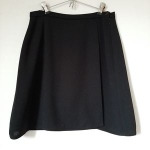 Vertigo Paris Black Skirt Skort w Leg Slit Size 8